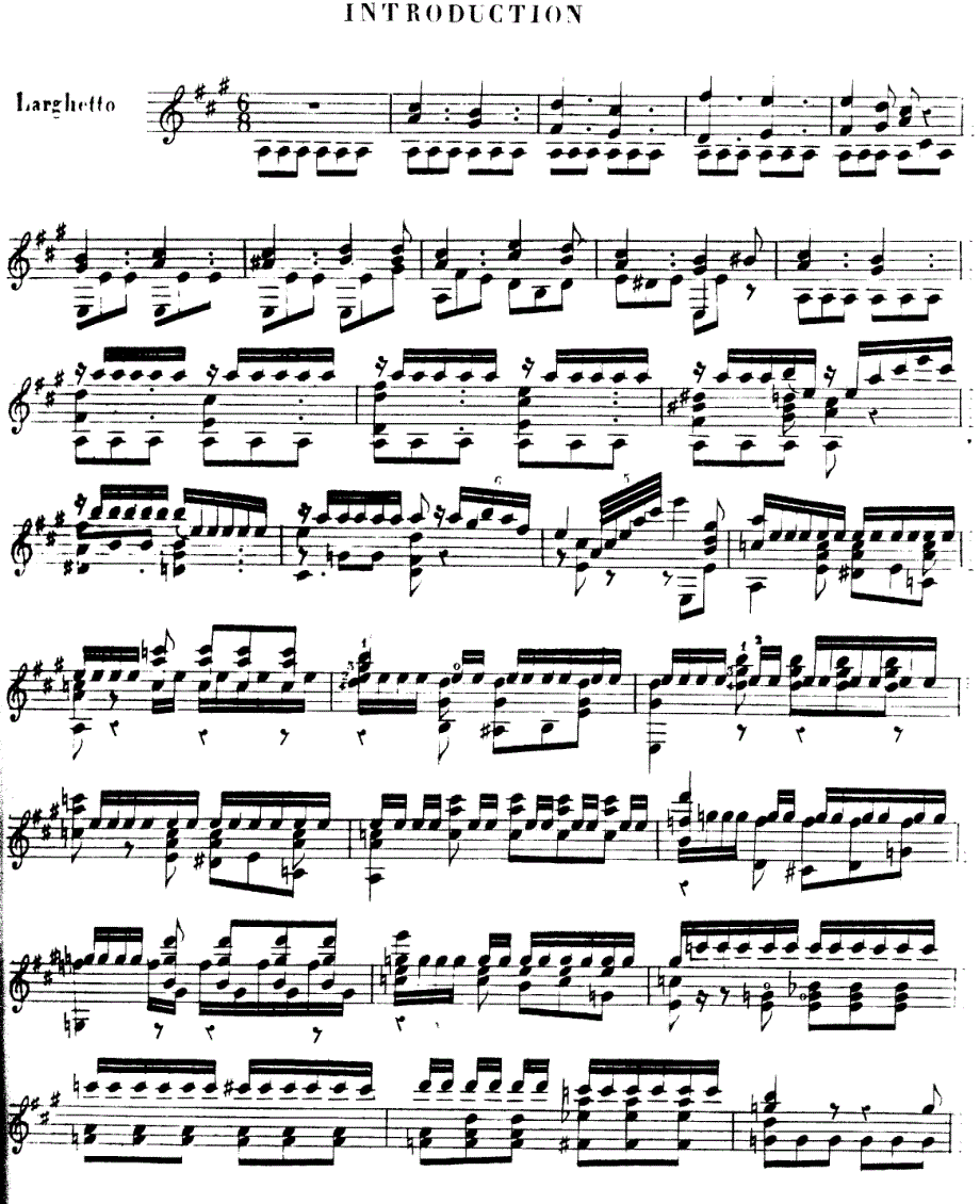 《索尔-op20引子，主题和变奏曲》古典吉他谱_第1页