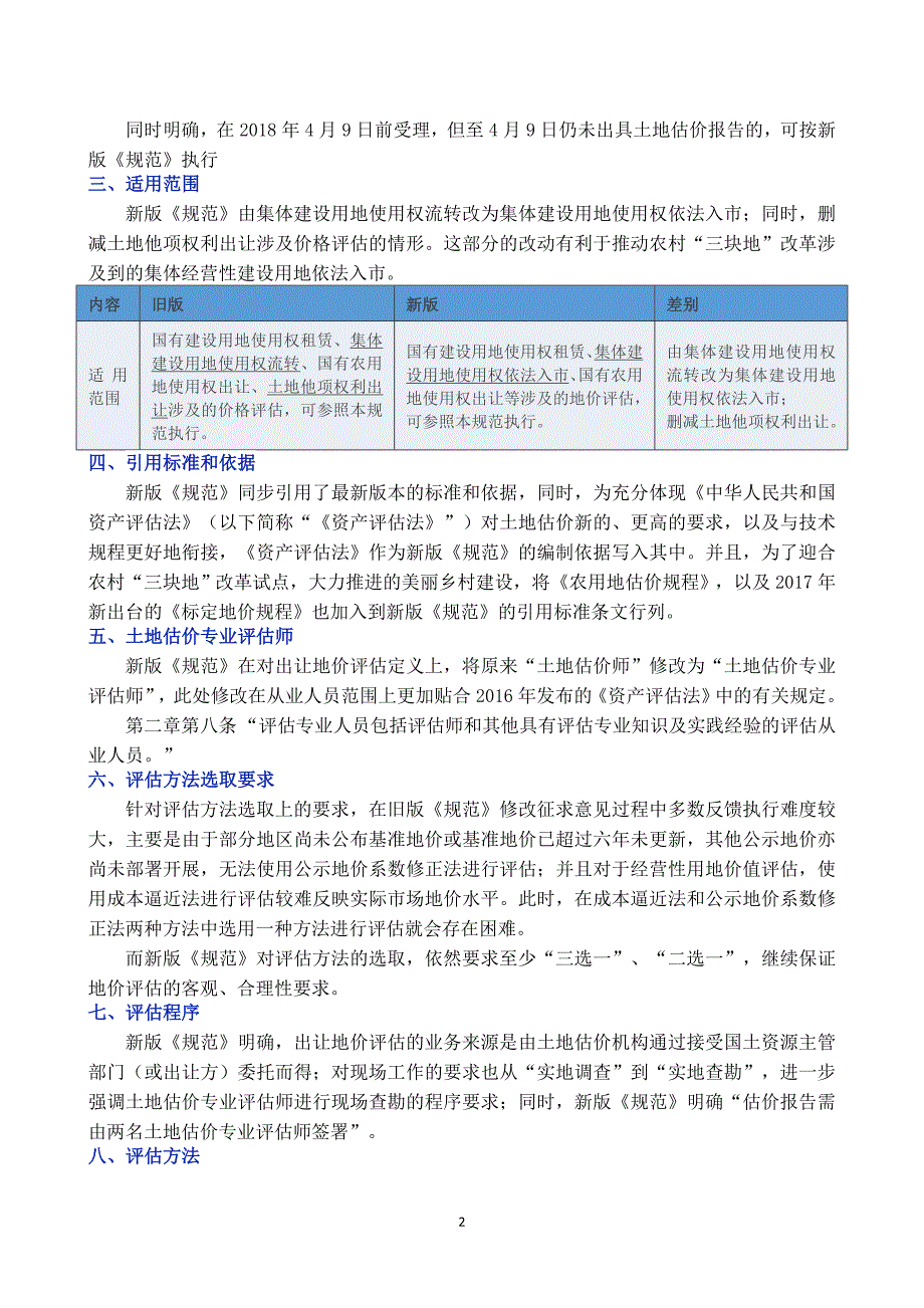 【全面解读《国有建设用地使用权出让地价评估技术规范【2018】4号文》_第2页