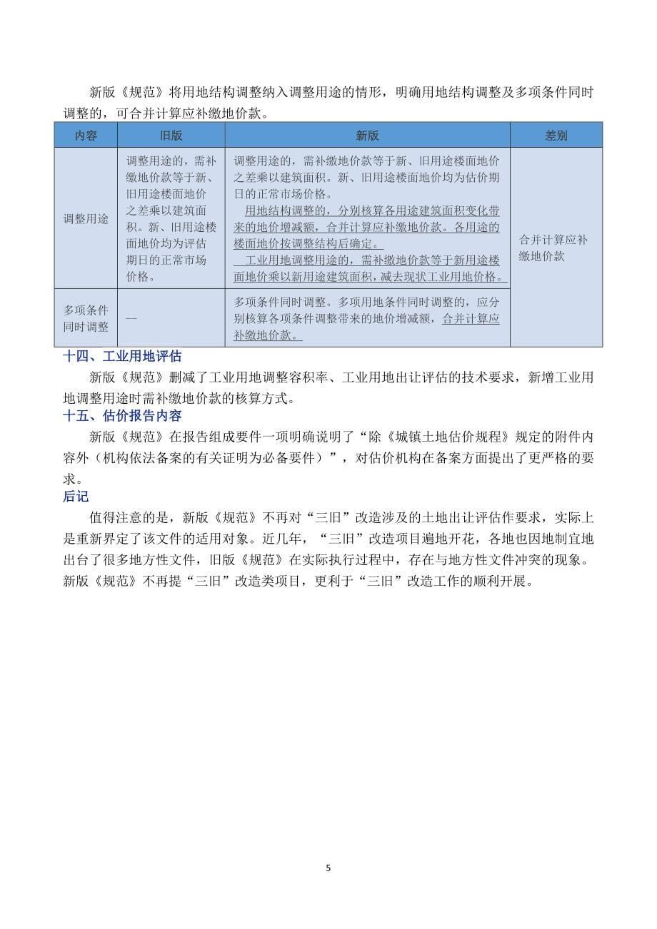 【全面解读《国有建设用地使用权出让地价评估技术规范【2018】4号文》_第5页