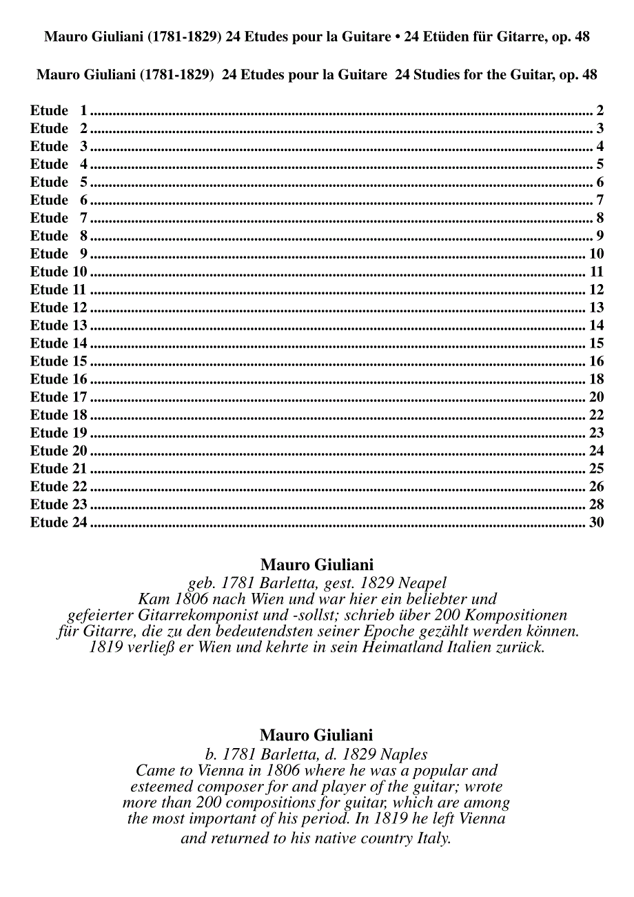 《Giuliani24etude》吉他谱_第1页
