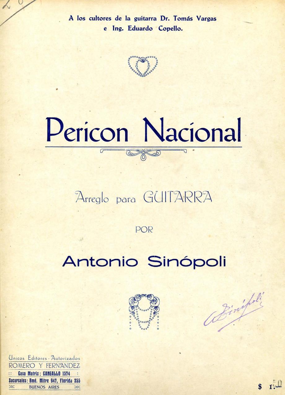 sinopoli《periconnacional》吉他独奏谱_第1页