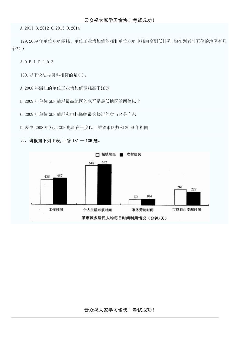 2014年红河州公务员考试(资料分析)试题五_第4页