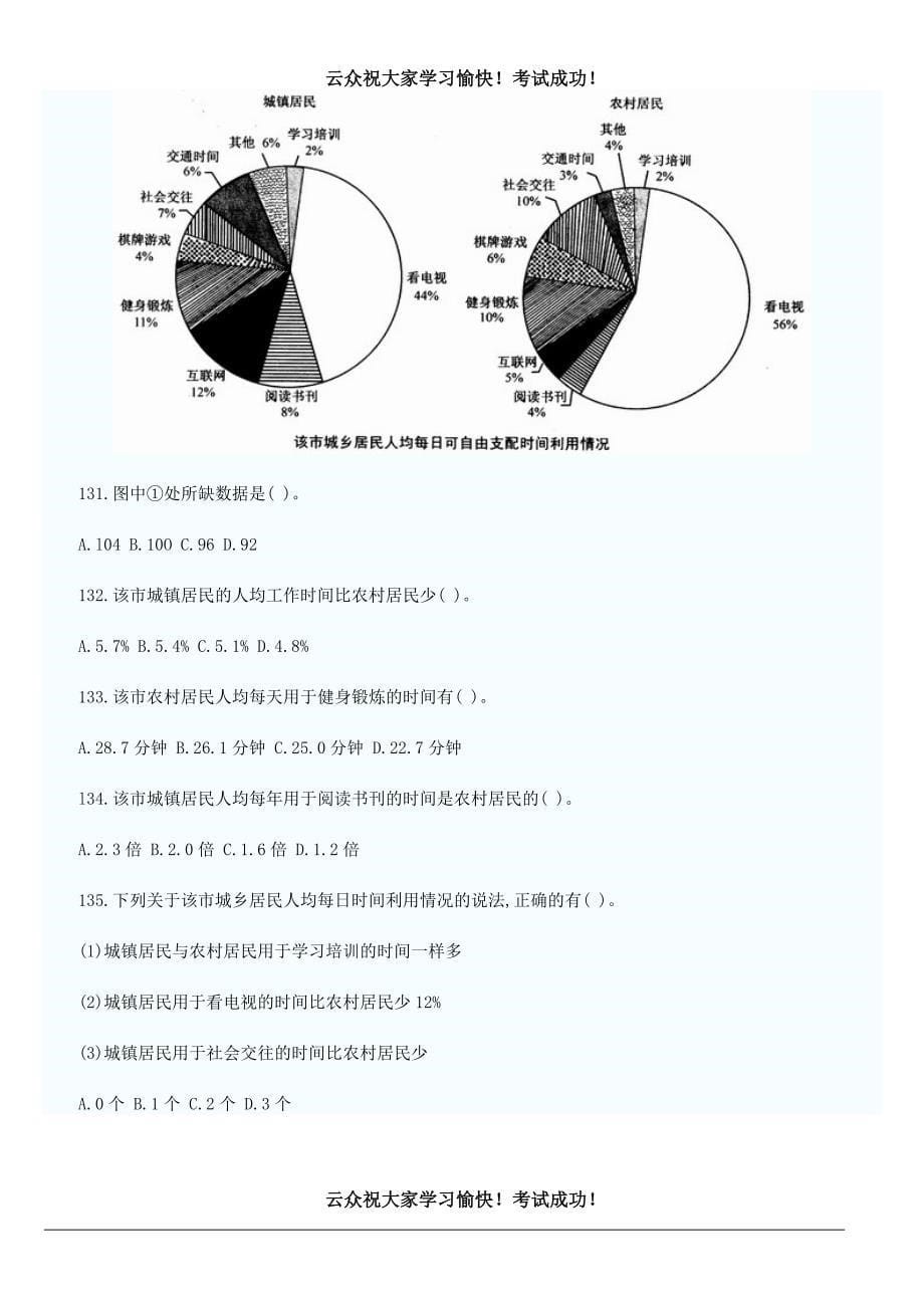 2014年红河州公务员考试(资料分析)试题五_第5页