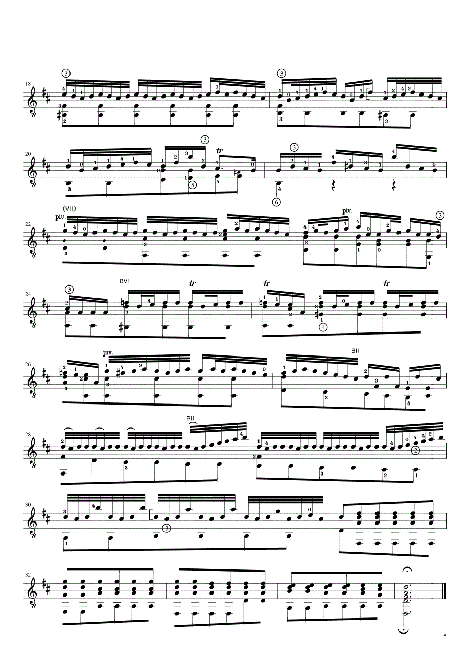 威尔第《D大调协奏曲》2吉他独奏谱_第2页