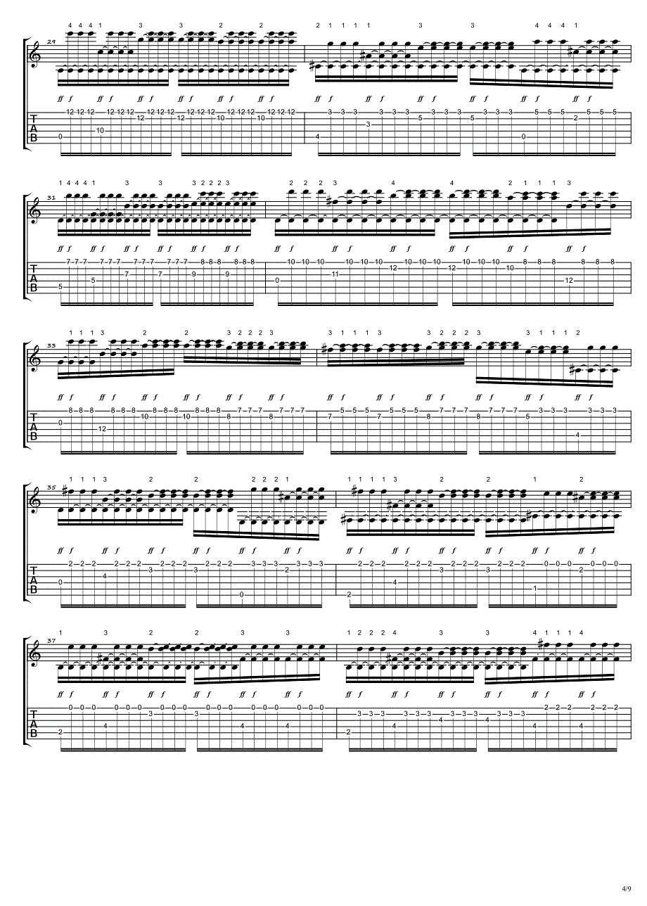 《最后的颤音-ElUltimoTremolo》吉他独奏谱_第4页