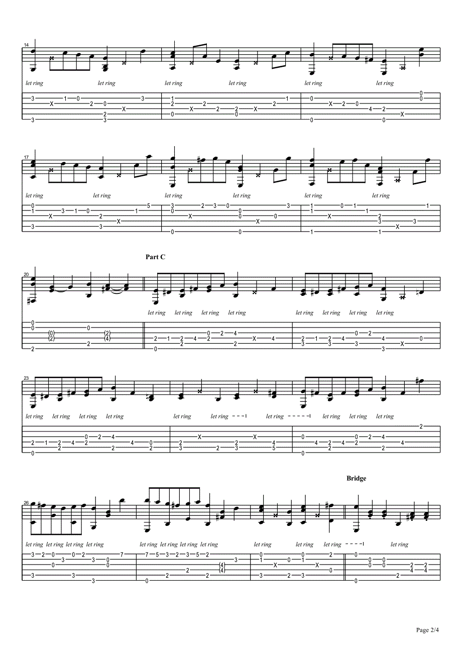 郑成河《TheLastWaltz》吉他谱_第2页