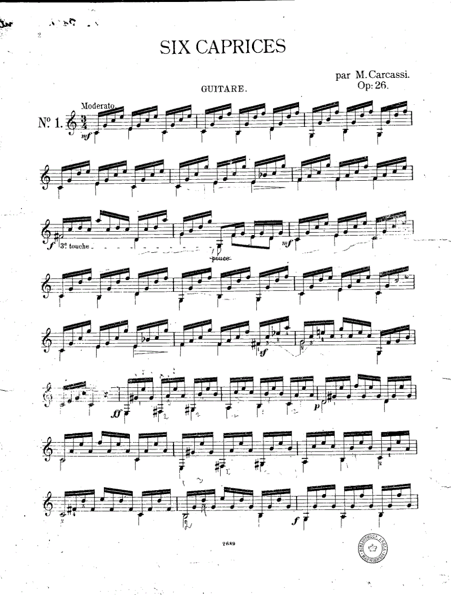 卡尔卡西《op26,6Caprices》吉他谱_第2页
