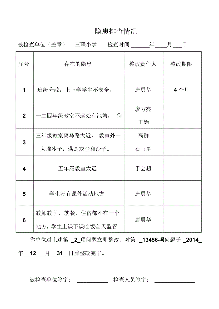 三联小学安全隐患台账_第2页