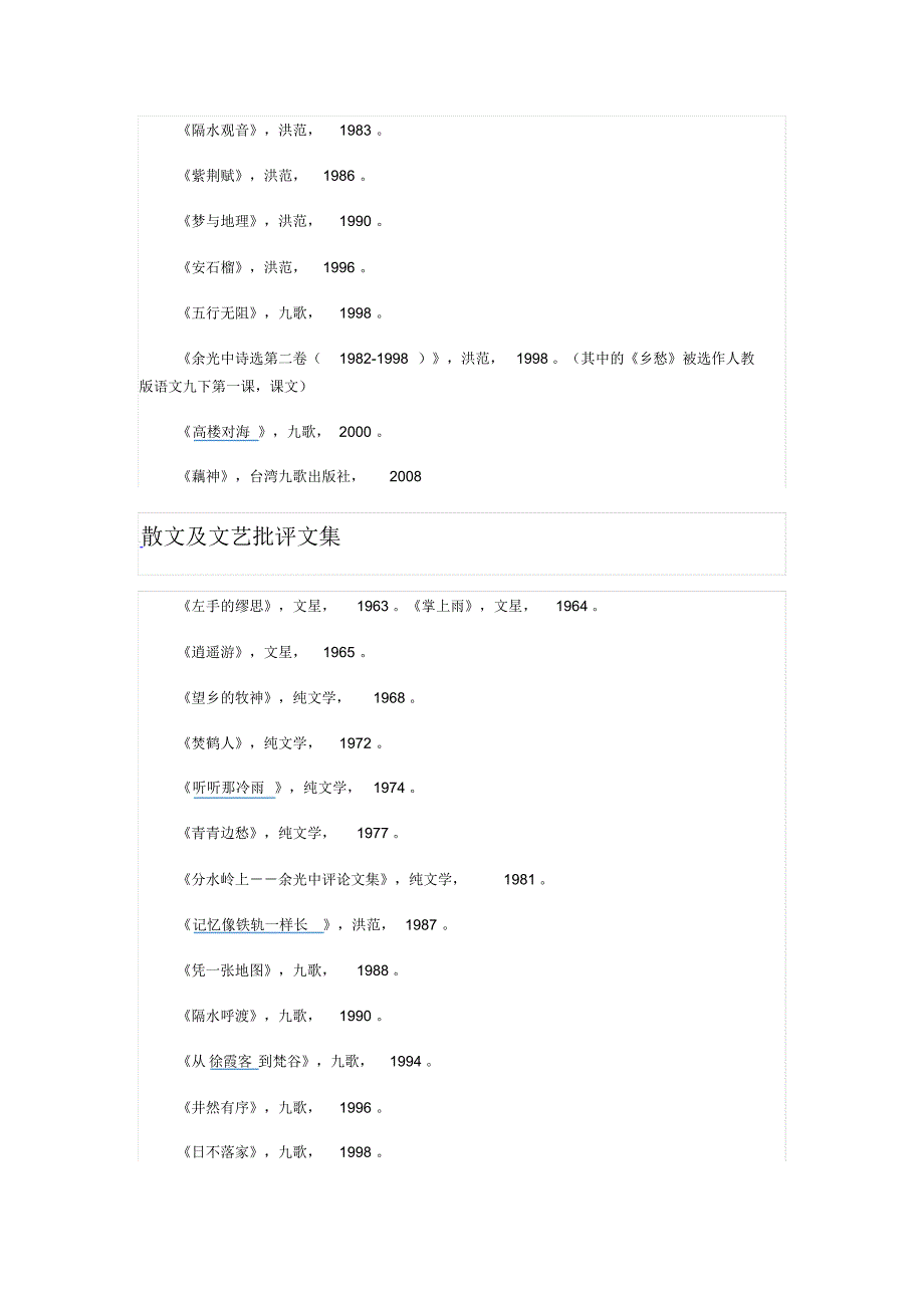 余光中的作品_第2页