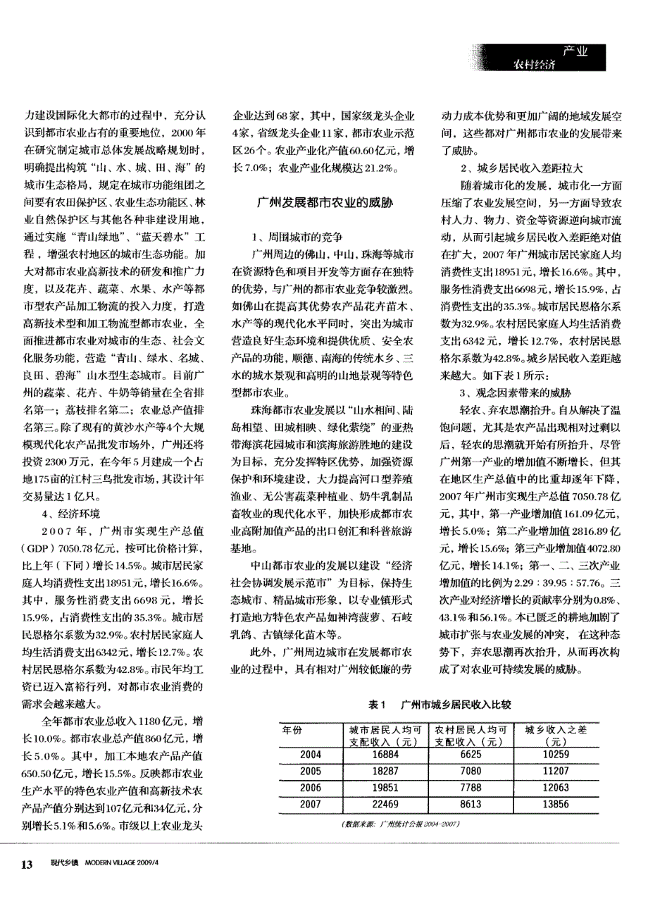 广州都市农业发展的SWOT分析_第3页