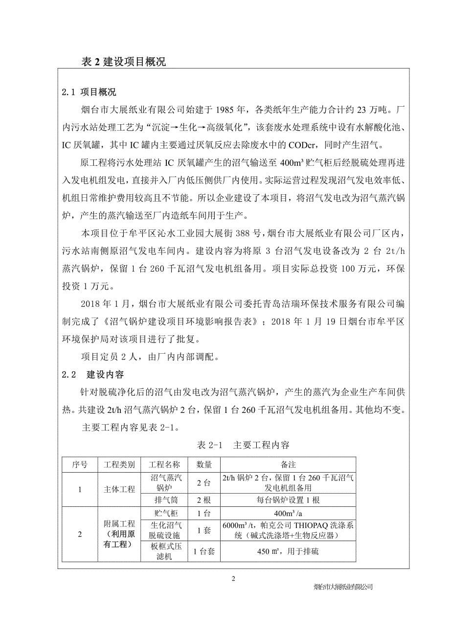 沼气锅炉建设项目竣工环保验收监测报告表_第5页