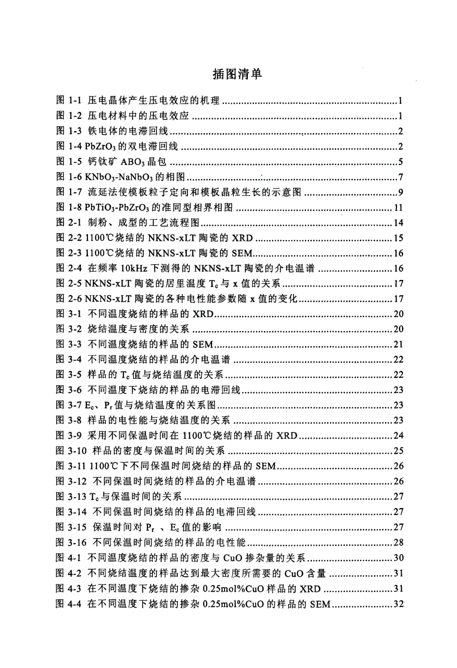 碱金属铌钽锑酸盐无铅压电陶瓷的制备和性能表征_第4页