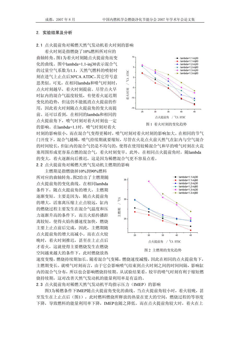 稀燃天然气发动机燃烧及排放特性的研究_第2页