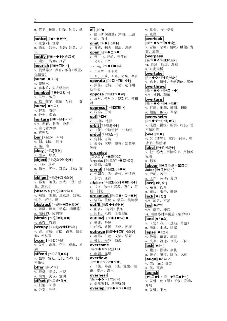 2010考研英语词汇词性分类记忆手册-动词_第5页