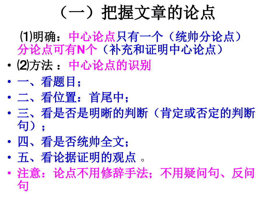 议论文阅读答题技巧ppt培训课件_第4页