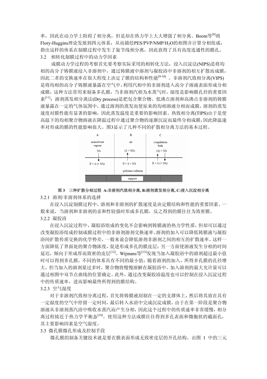 相转化法制备聚合物微孔膜及其结构控制的研究_第4页