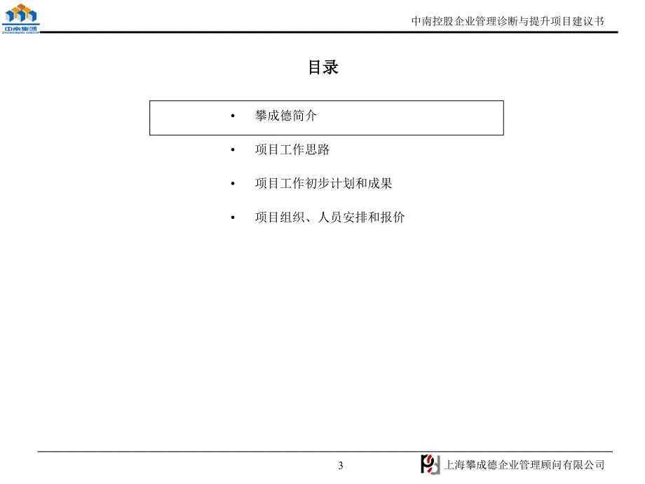中南控股管理咨询项目建议书v4.0_第3页