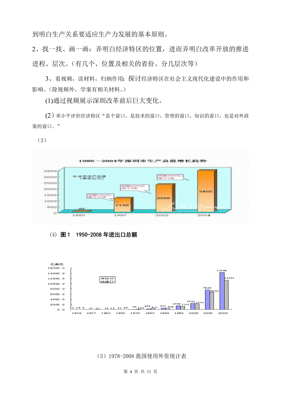 人教版历史八年级下册第9课改革开放说课教案_第4页