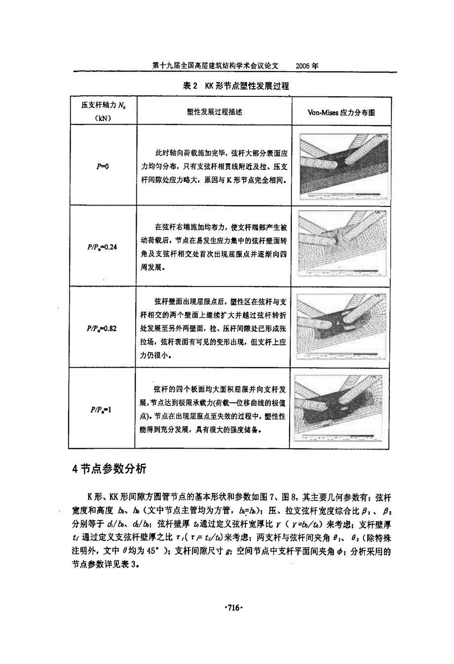 K形、KK形方圆管节点静力性能的研究_第4页