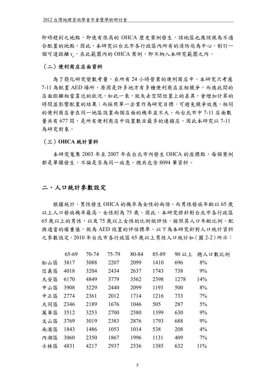 A2-9黃逢傑-以基因演算法結合人口統計資訊配置自動體外去顫器—以台北市為例_第5页