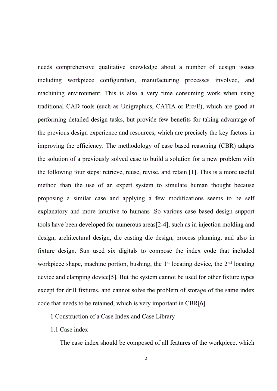 基于事例推理的夹具设计研究与应用application机械类外文翻译 经典_第2页