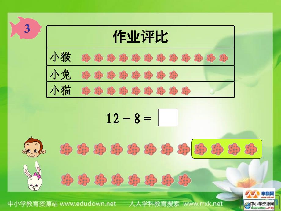 人教版数学一年级上册《比多少》PPT课件3_第3页