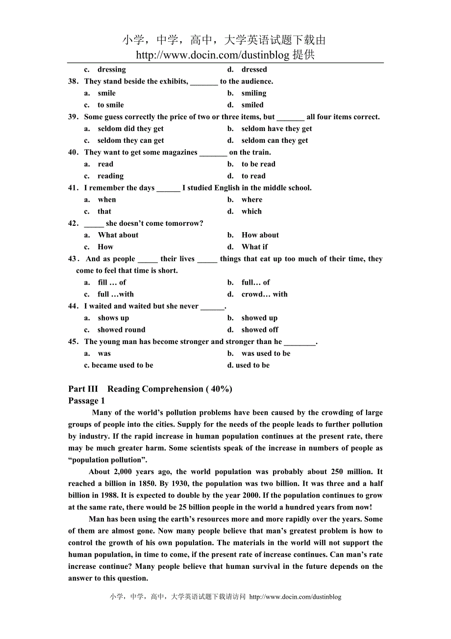 大学英语试题12_第4页