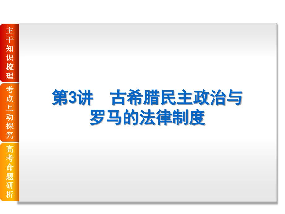 第二单元 古代希腊罗马的 政治制度_第3页