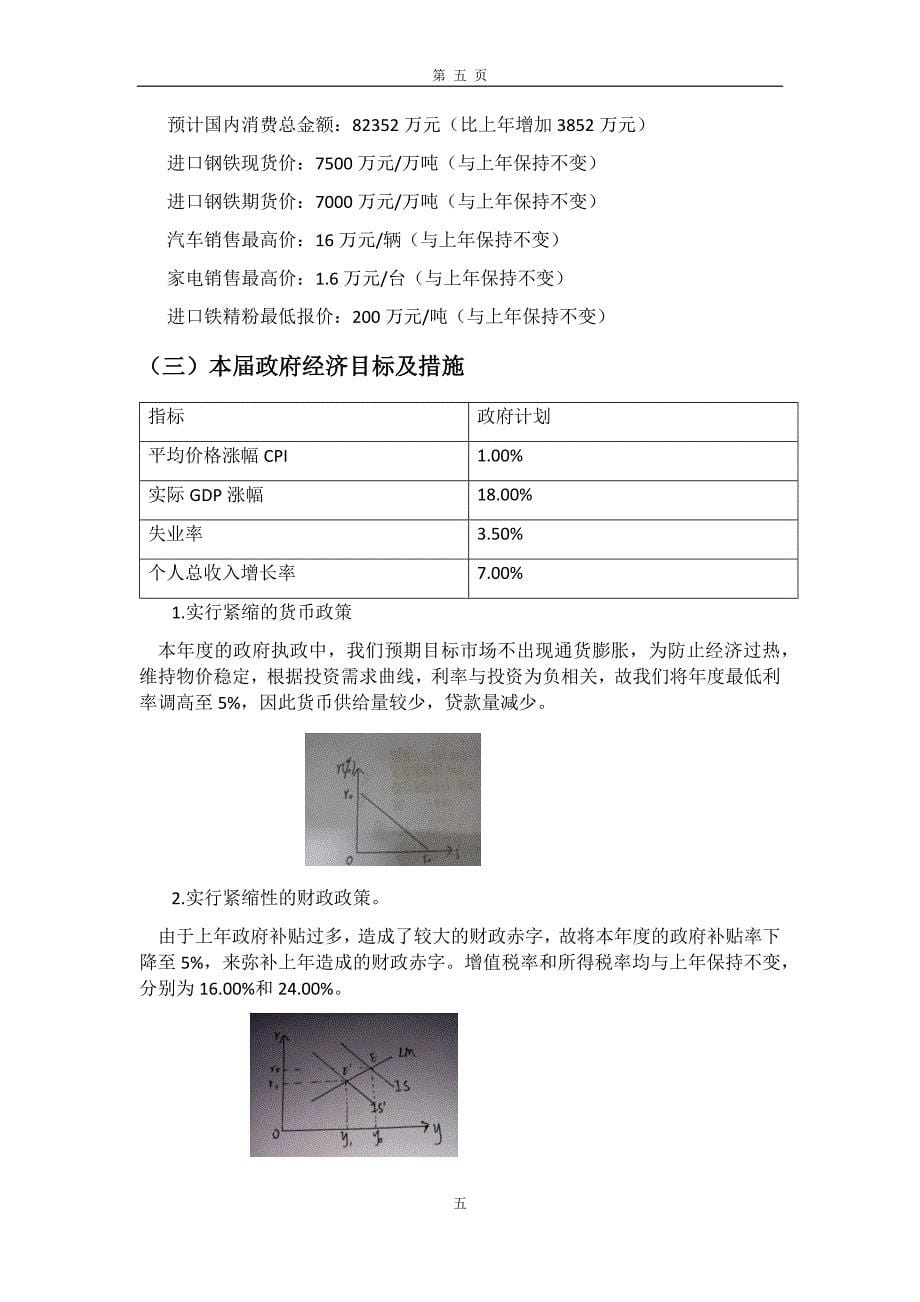 四川师范大学经济学沙盘实验报告_第5页