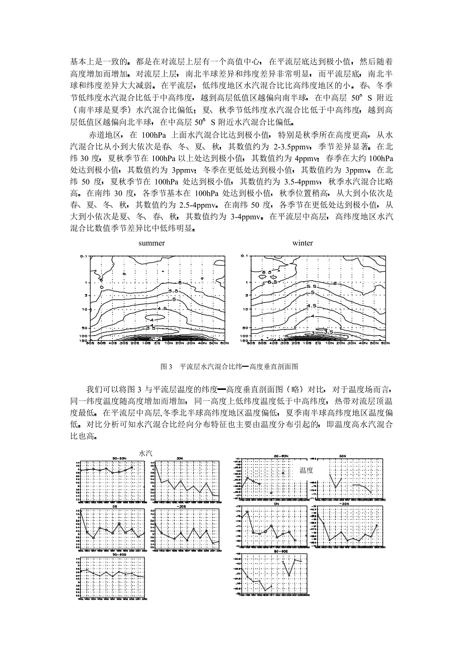 平流层水汽分布、变化特征及其与平流层温度的关系_第4页