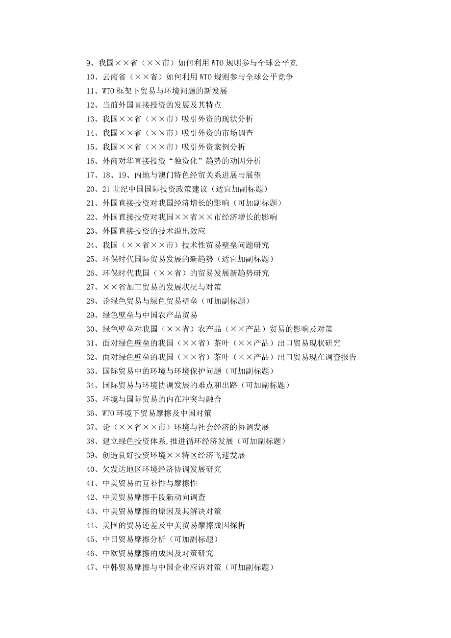 国贸论文选题_第2页