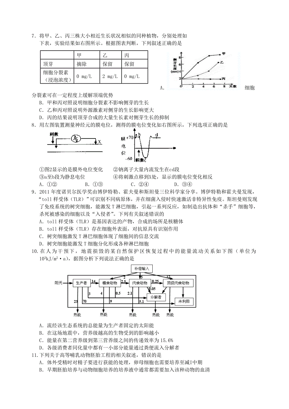 高三生物限时训1_第2页