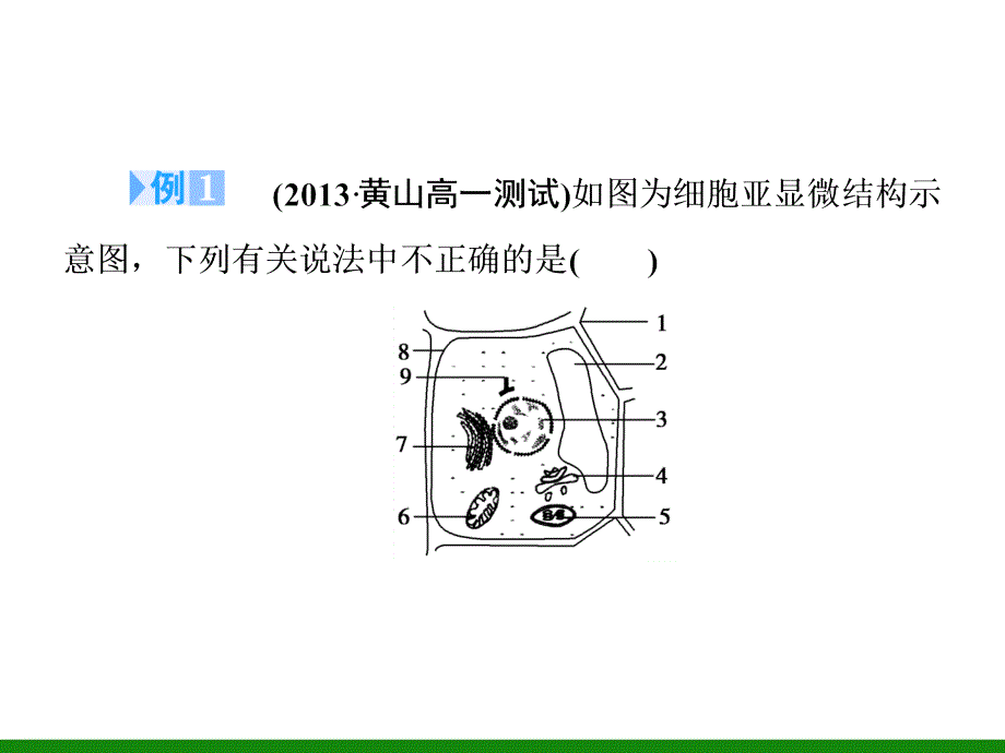 【同步备课参考】2014学年高中生物(人教版)必修1课件：专题归纳课2细胞膜、细胞器和细胞核(共29张PPT)_第4页