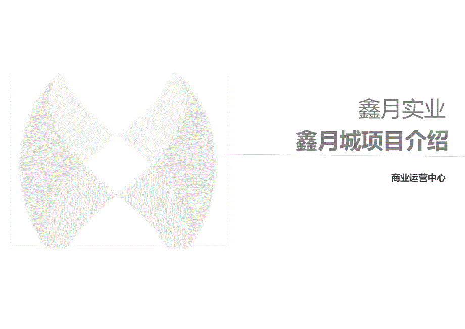 惠州市仲恺区鑫月广场项目招商手册_第1页