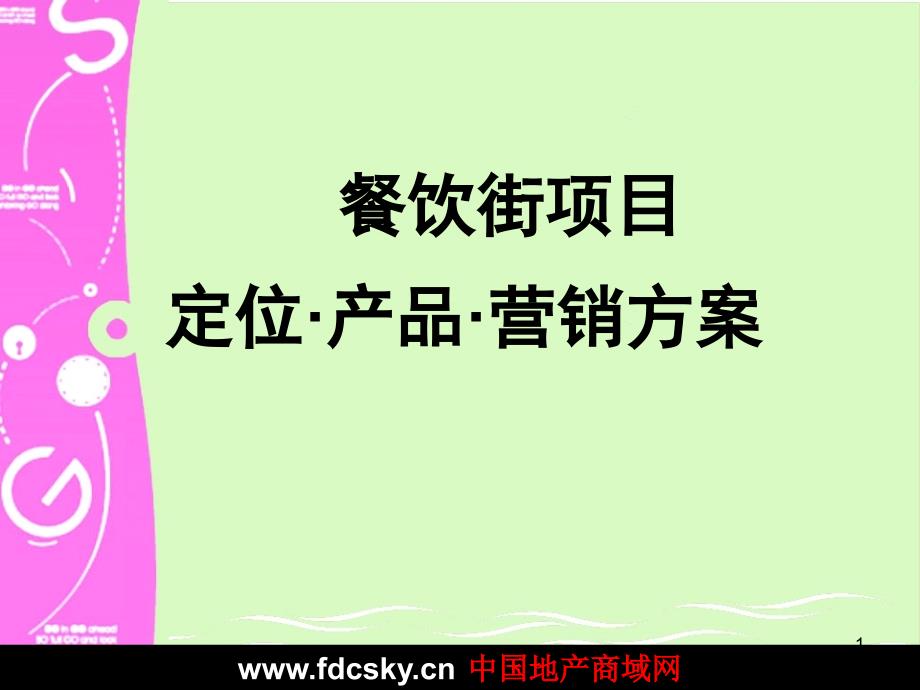 山东潍坊昌乐县餐饮街项目定位产品营销（63页）_第1页