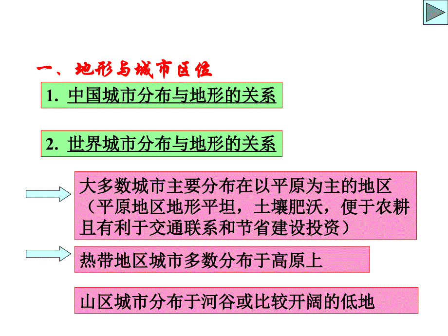 高一地理城市的区位因素_第4页