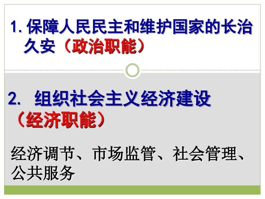 政治必修1 3.1政府的职能：管理和服务_第5页