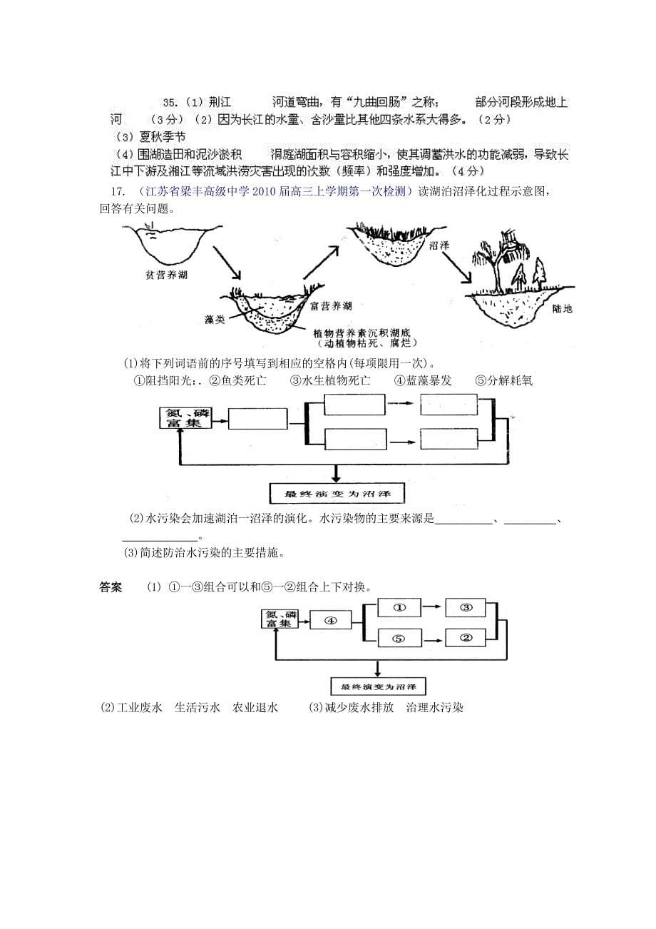 环境保护高考地理试题10_第5页