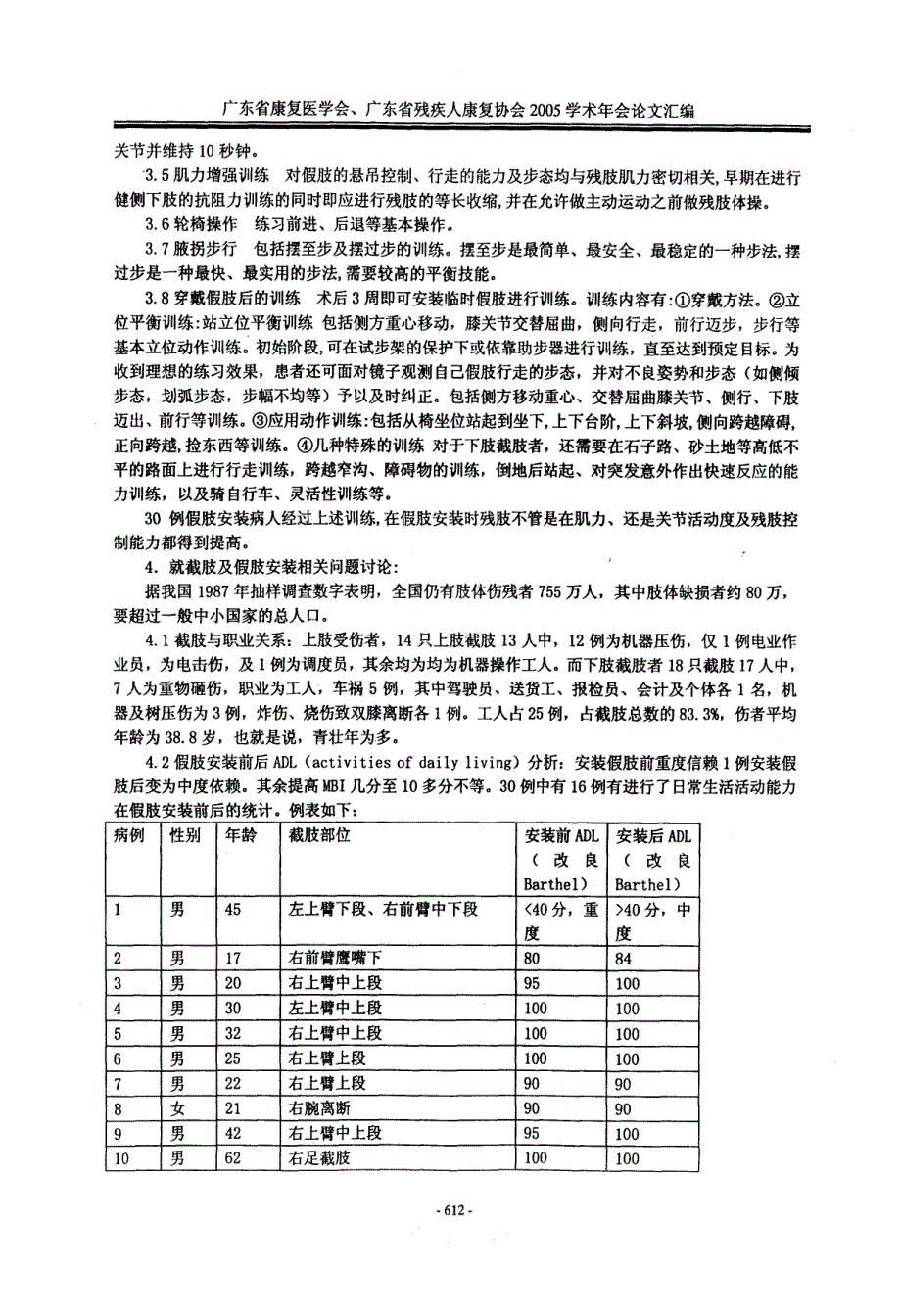 工伤病人假肢安装康复程序探讨及病例分析_第4页