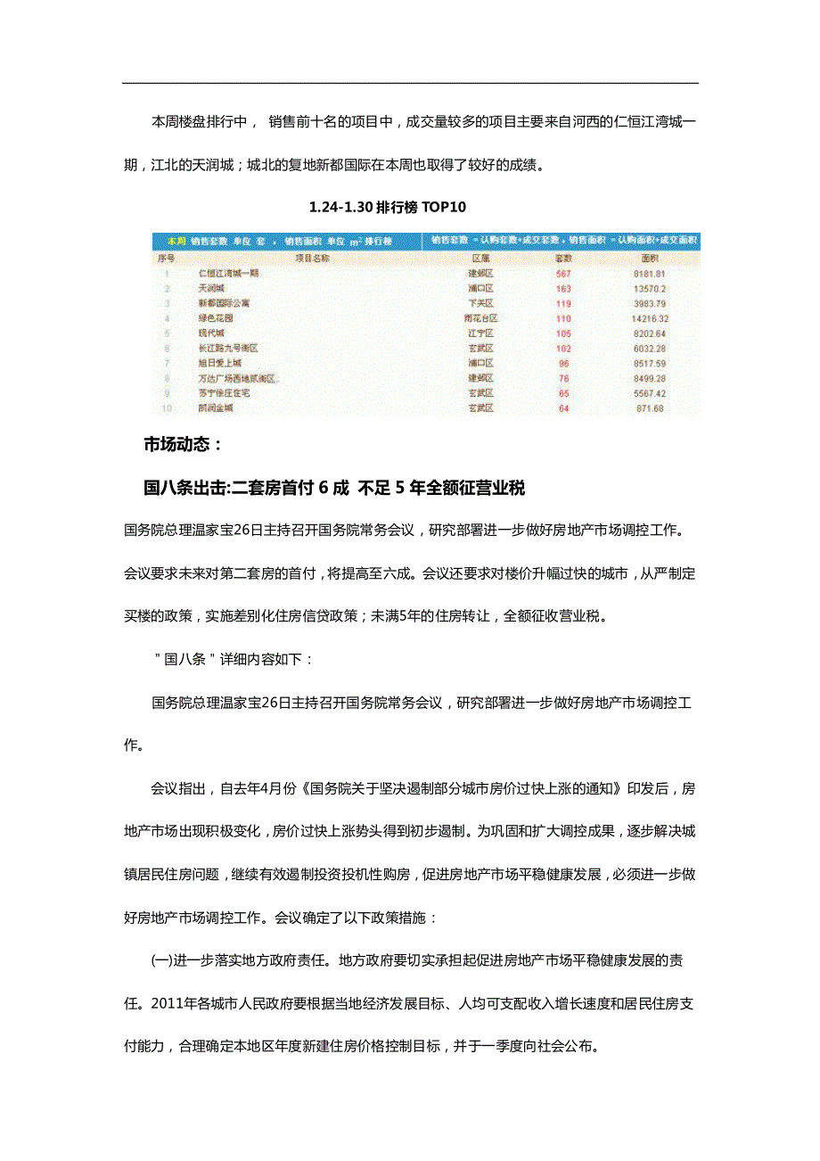 南京市1月份第4周市场周报_第3页