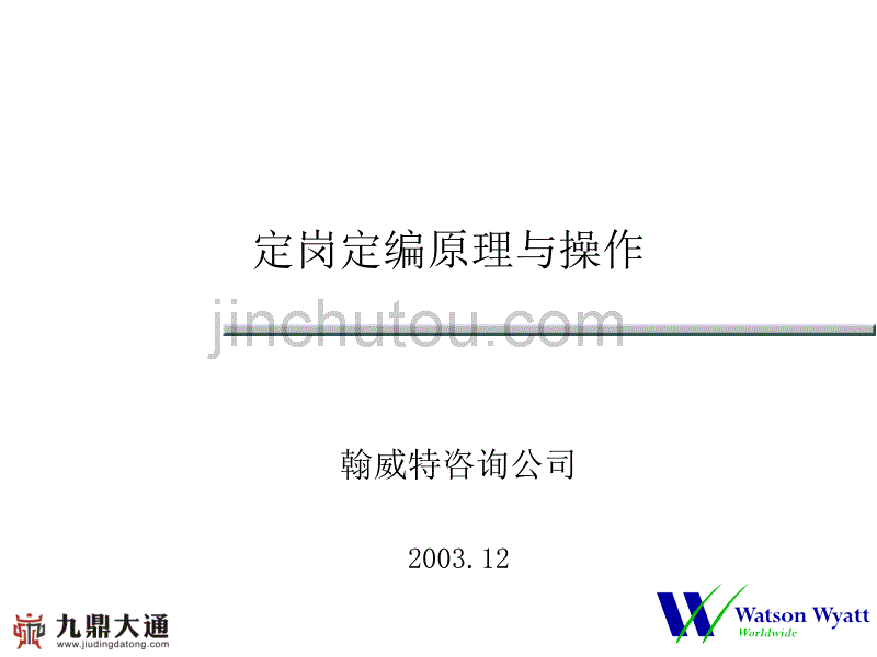 001定岗定编原理与操作培训_第1页