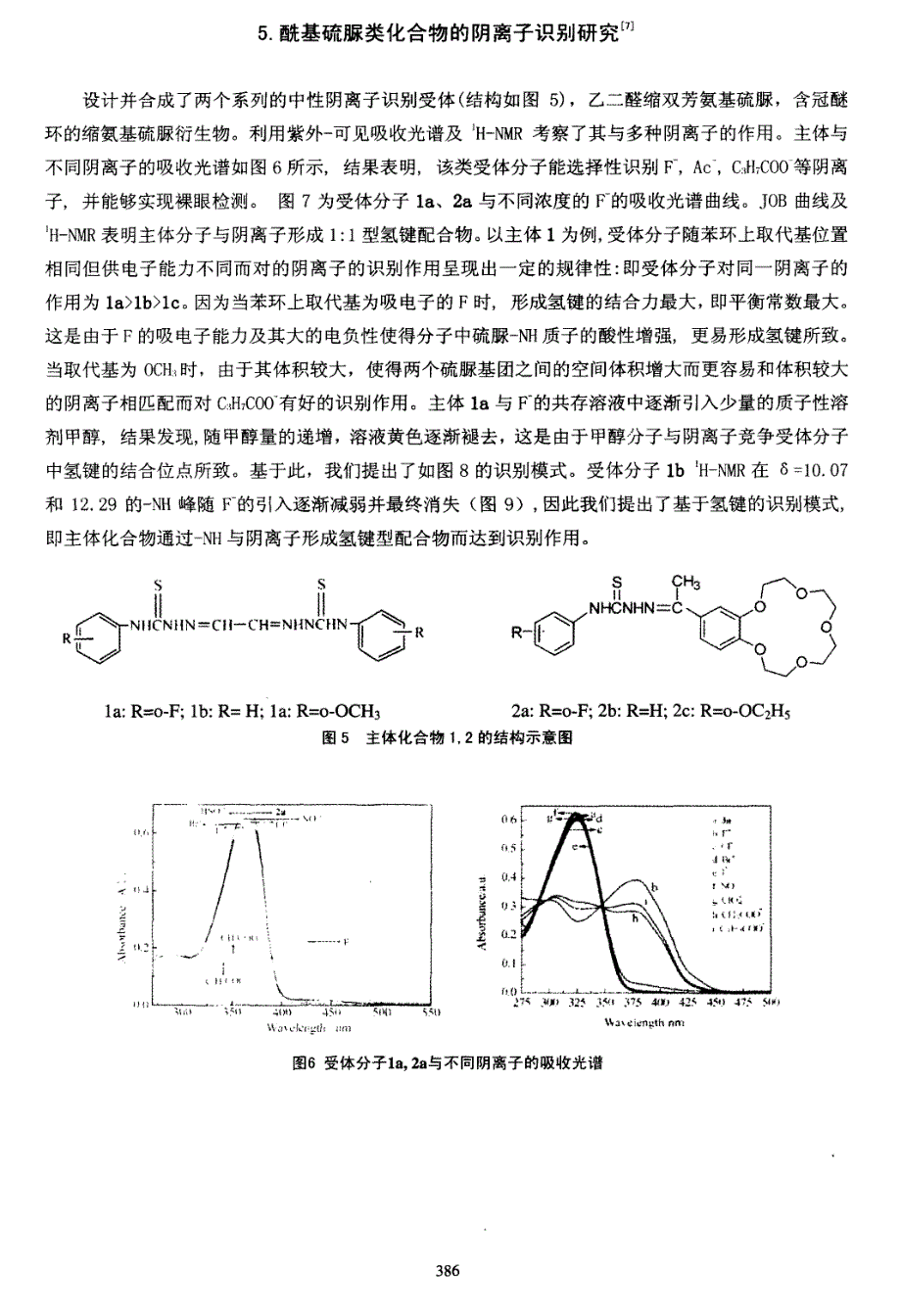 生物活性化合物的合成、晶体结构和阴离子识别性能研究_第3页