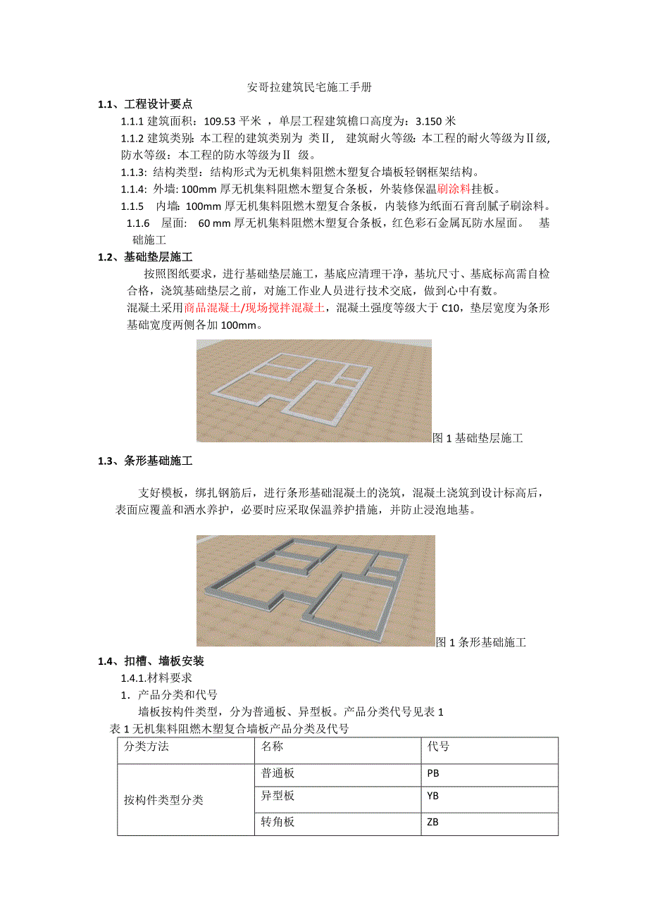 无机集料阻燃木塑复合墙板轻钢框架结构施工手册_第1页