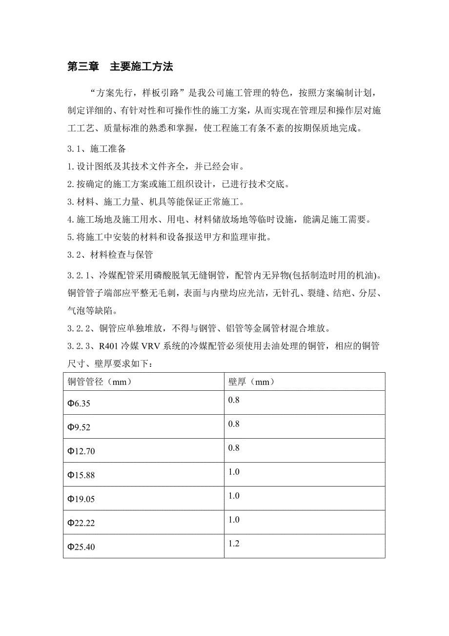 润景茗苑项目空调供应及安装工程施工组织设计方案书_第5页