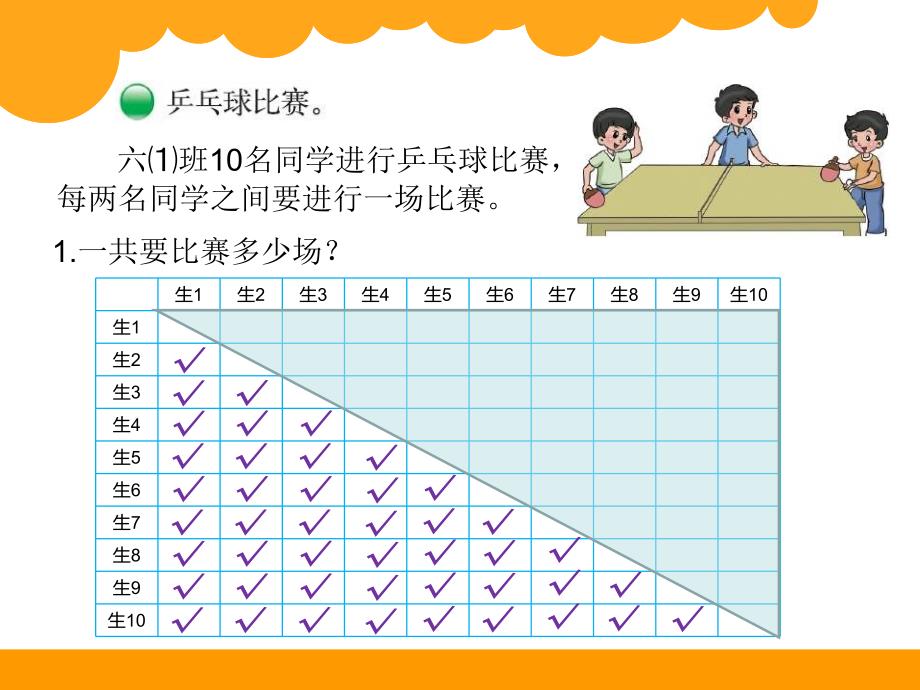 新北师大版六年级上册数学课件：数学好玩 比赛场次1_第2页