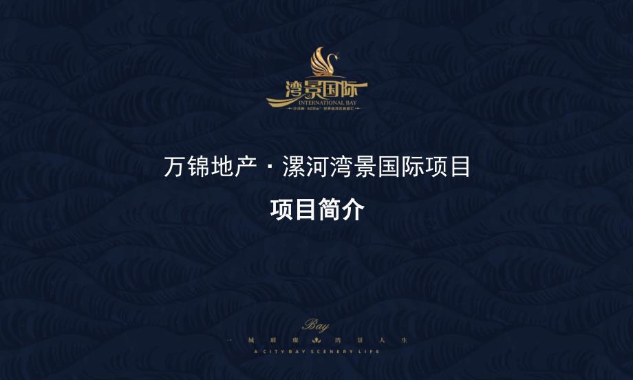 万锦地产漯河湾景国际项目项目简介ppt培训课件_第1页