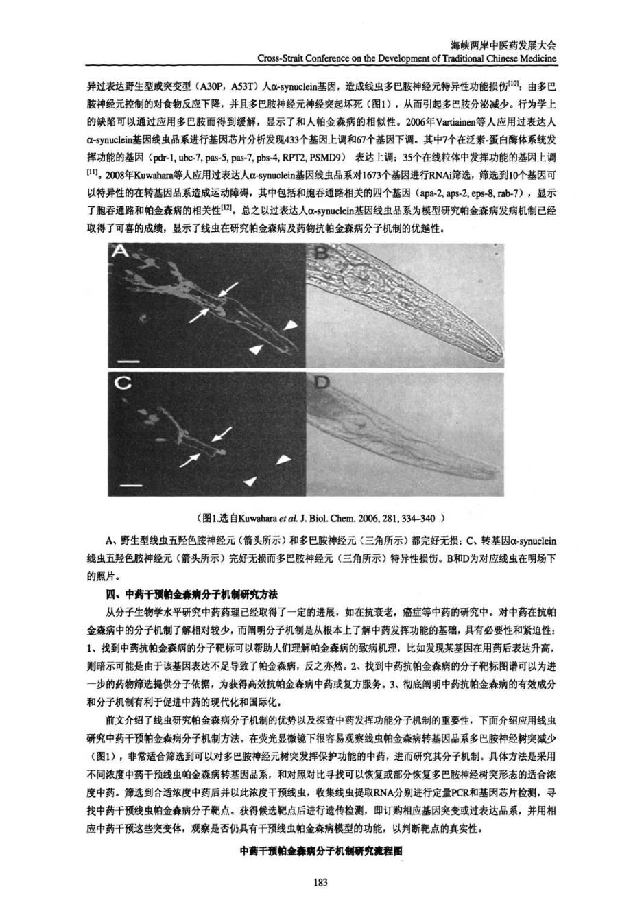 中药干预线虫帕金森病模型的分子机制思路分析_第2页