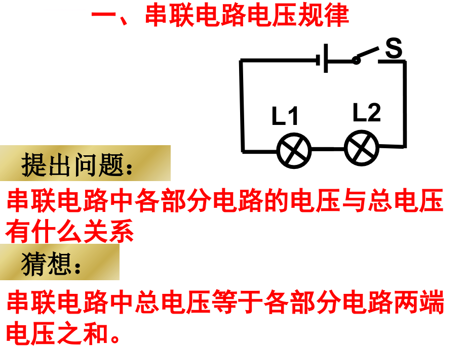 探究串联并联电路电压规律(于ppt培训课件_第3页