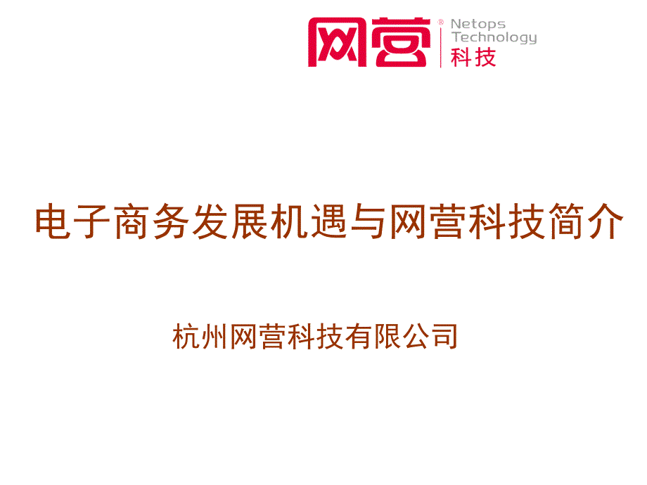 电子商务发展机遇与网营科技_第1页