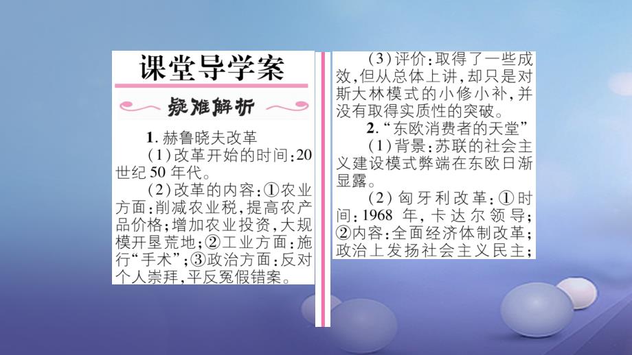 九年级历史下册第3单元第12课苏东的艰难探索作业课件北师大版_第2页